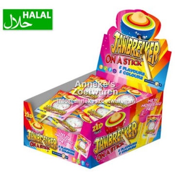 Jawbreaker, On a Stick in zakje per stuk Jawbreaker, On a Stick in zakje per stuk