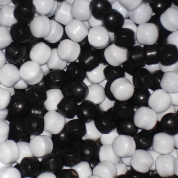 Icepeas (witte en zwarte erwt) Frisse parels per 200 gram Icepeas (witte en zwarte erwt) Frisse parels per 200 gram