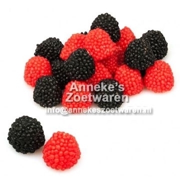 Berries, Frambozen en Bramen, Haribo 100 gr.