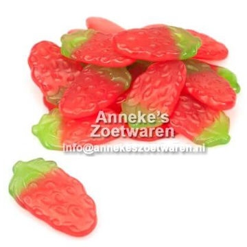 Erdbeeren, Fruchtgummi per 100 gram Erdbeeren, Fruchtgummi per 100 gram