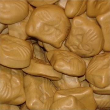 Katzen-Köpfe, Salmiak Lakritz per 100 gram Katzen-Köpfe, Salmiak Lakritz per 100 gram