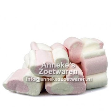 Rosa weiße Speckentlein per 100 gram Rosa weiße Speckentlein per 100 gram