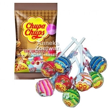 Frucht Lutscher von Chupa Chups 100 + 20 Stück frei