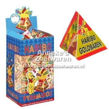 Pyramide mit Weingummi Goldbären per stuk Pyramide mit Weingummi Goldbären per stuk