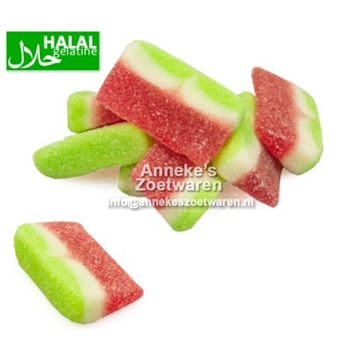 Watermeloen Partjes, Zure, Sour Watermelons, 100 gr.