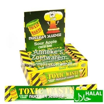 Toxic Waste Sour Chew Bar Apple 20 gr