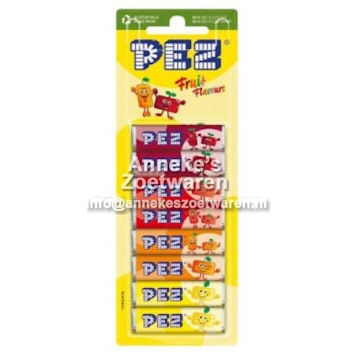 PEZ, Navul Rolletjes, 6 Strip, Fruit