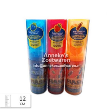 Flashpop Powder, Lutscher mit Lampe,Leckpulver, 25 g
