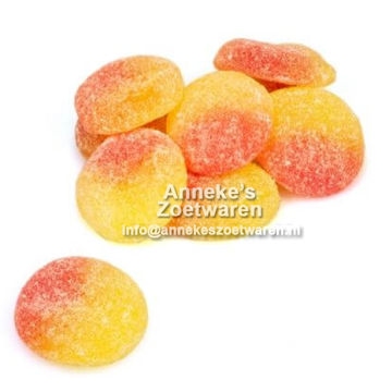 Perzikken, Peaches, rondjes, 100 gr.
