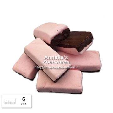 Chocoladespek, Lards 6 cm, Aardbeien, 100 g.