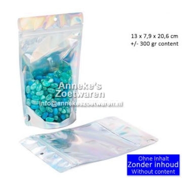 Blanko-Standbodenbeutel PP, 13 x 7,9 x 20,6 cm