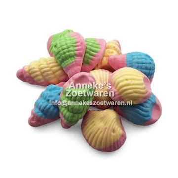 Schaumbonbons, Muscheln
