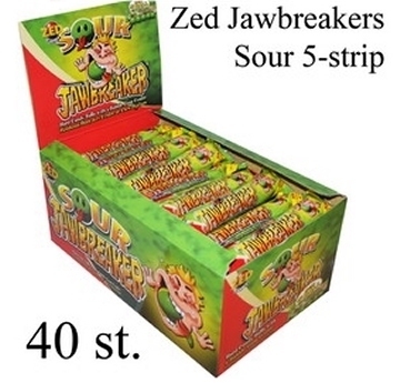 Jawbreaker 5-strip, Sour, Zuur (groen)