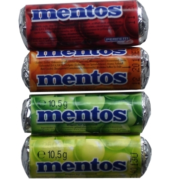 Mentos, Mini rolletjes per rol Mentos, Mini rolletjes per rol