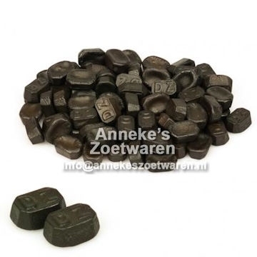 Dubbel Zoute Drop, Briketten, hard zout 100 gram