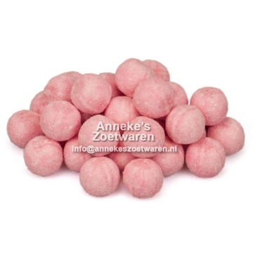 Kugeln, säure Erdbeer mit Brause per 100 gram Kugeln, säure Erdbeer mit Brause per 100 gram