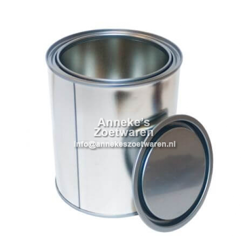 Blechdose, leer mit Deckel