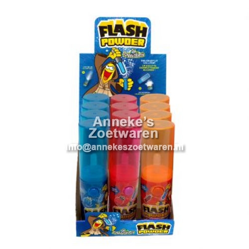 Flashpop Powder, Lutscher mit Lampe,Leckpulver, 25 g