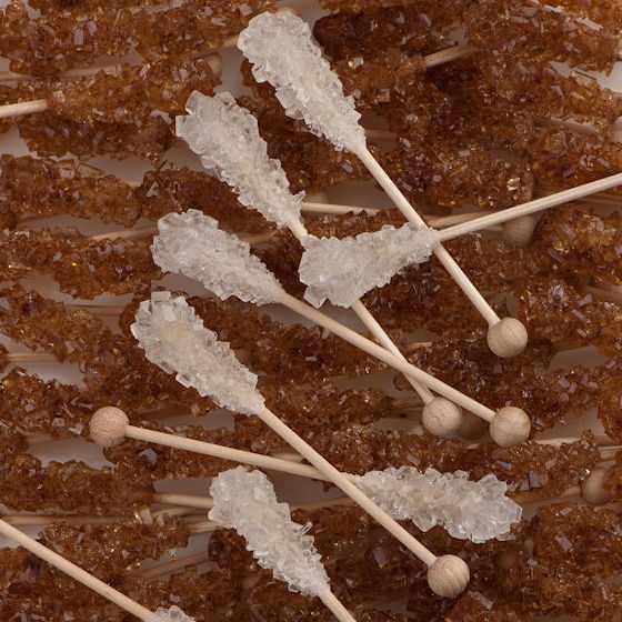 Kandy-Zuckerstangen Weiß