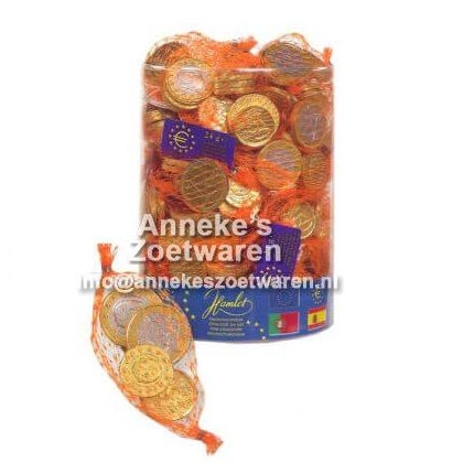 Munten, Euro, Melk Chocolade, 24gr
