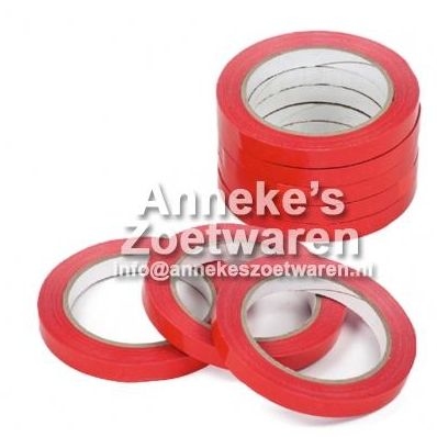 Sluittape rood 9mm x 66m