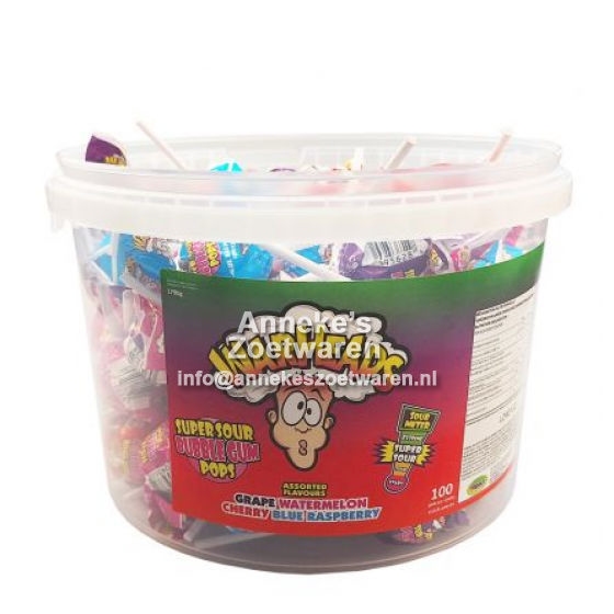 Warheads, Super Sour Bubblegum Pop 17 gr.